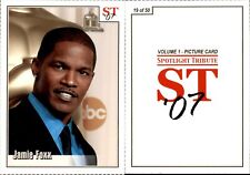 JAMIE FOXX Volume 1 perforated card #19 2007 Spotlight Tribute Card picture