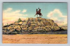Cody WY-Wyoming, Buffalo Bill Monument, Antique, Vintage Souvenir Postcard picture
