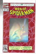 WEB OF SPIDER-MAN #90 MARVEL 1992 9.6/NM+ POSTER OF SPIDER-MAN 2099 & SPIDER-MAN picture