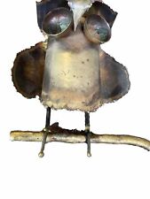 Vintage Metal Garden Owl By C Jere Signed picture