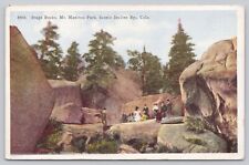 Stage Rocks, Scenic Incline Railway, MT. MANITOU PARK, Colorado Postcard - B1 picture
