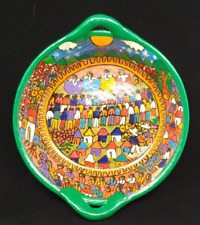 Mexican Ixtapa Hand Painted Folk Art Talavera Pottery Wedding Story Bowl Decor picture