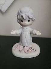 Precious Moments E-2821 You Have Touched So Many Hearts 1991 Vtg Ceramic White picture