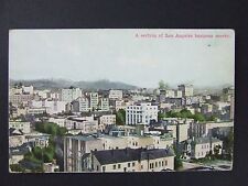 Los Angeles California CA Aerial View Business Section Antique Postcard c1910 picture