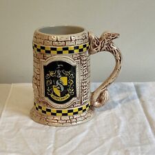 Vintage Hufflepuff Stein Harry Potter Sculpted Ceramic Mug Universal Studios picture