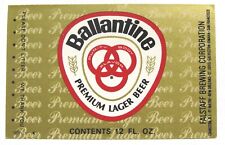 Falstaff Brewing Corp BALLANTINE PREMIUM LAGER BEER label RI 12oz Var. #4 picture