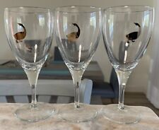 3 Vintage Gold Goose Island Chalice Belgian Beer Glass Goblet Bourbon County picture