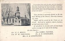 Annual Meeting of the Unknown Church Private Mailing Card Vintage 1904 Postcard picture