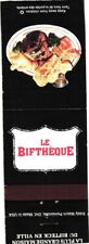 Quebec Canada Le Bifthèque Steakhouse Restaurant Vintage Matchbook Cover picture