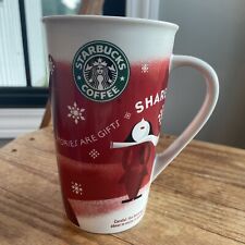 2010 Starbucks Christmas Mug Stories Are Gifts Share 2010 16oz White/Red  001 picture
