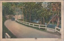c1930s Postcard Highway Along a Small Stream, Virginia VA UNP 5823.2 MR ALE picture