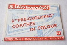 Micromodels Pre Grouping Railway Loco Coaches Model Set Sealed - Unused  picture