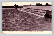 Omaha NE-Nebraska, City Water Settling Basins, Antique, Vintage c1903 Postcard picture