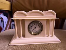 Vintage New haven  Small Clock bakelite plastic butterscotch table clock picture