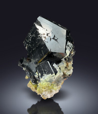 SUPERB SCHORL TOURMALINE WITH SMOKY QUARTZ & HYALITE OPAL FROM ERONGO, NAMIBIA picture