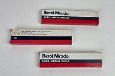 3 Vintage Boxes Of 12 Berol Mirado Eagle Writing Pencils True Medium 174-2 1/2 picture