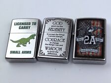 ZIPPO 3pk Lighter LOT (NEW 2023) Assorted Bundle, STARTER SET Collection, NEW picture