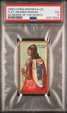 FLAT-HEADED INDIANS 1908 Cohen, Weenen & CO. Wonders of The World PSA 5 EX picture