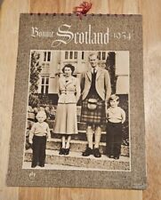 1954 Bonnie Scotland Calendar King Charles III, Queen Elizabeth II picture