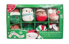 SQUISHMALLOWS CHRISTMAS 4” ORNAMENTS 8 PACK HOLIDAY COLLECTION 2023 KELLYTOY ✅✅ picture