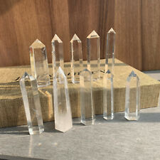 10pcs natural clear quartz obelisk crystal wand point healing 60-80mm picture
