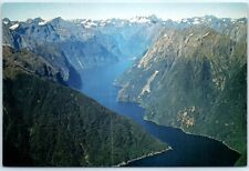 Postcard - Aerial view of the Sound, Milford Sound - New Zealand picture