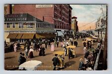 Atlantic City NJ-New Jersey, Rolling Chair Parade, Vintage c1911 Postcard picture