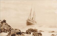 RPPC Monterey California Steamship St. Paul Aground Point Pinos Light House 1896 picture