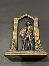 Vintage Cast Iron Bookend Sir Galahad King Arthur Knights of Round Table picture