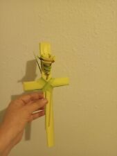 Holy Week Handmade Fresh LG Palm Cross with Rose Pk Of 5- Don't Wait Order Now  picture