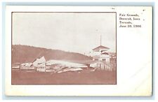 c1910's Fair Grounds Decorah Iowa IA, Tornado June 20 1908 Antique Postcard picture