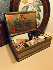 Antique 1920’s Reichardt Chocolates Tin - Portrable Altar/Tarot Card  picture