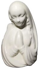 Vintage Blessed Virgin Mary Madonna Praying Planter Wall Pocket  6” picture