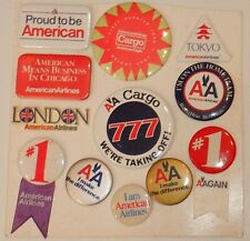 American Airlines 1980's? lot of 12 Buttons picture