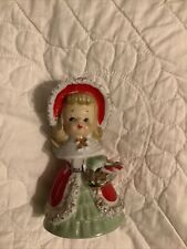 Vintage 1950s Lefton Christmas spaghetti angel bell basket candy cane star picture