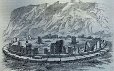 1868 Andes Mountains Peru Bolivia Cacha Sun Circle at Sillustani Rio Ramis picture