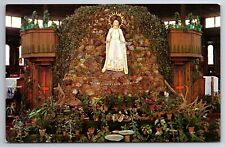 Auriesville NY Shrine North American Martyrs Mary Coliseum Plants postcard UNP picture