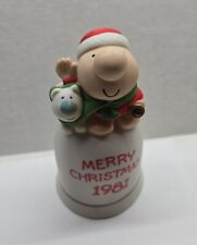 Ziggy Merry Christmas 1981 Porcelain Bell Tom Wilson Decor Limited Edition  picture