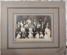 Vintage Cabinet Card Photo Wedding Party Family Perth Amboy NJ Boehmer Studio picture