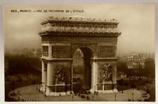 RPPC The Arc de Triomphe, Paris, France, Vintage Real Photo Postcard picture