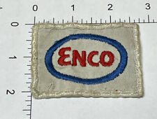 Vintage ENCO Company Logo Sew On Patch RARE Logo Mechanic Shop Americana Racing picture