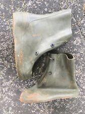USGI Us Army Surplus Rubber Chemical Overboots for Mud and NBC, size 11, Boots picture