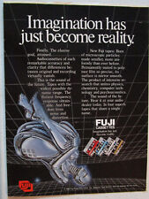 1980 FUJI Cassette Tapes Print Ad ~ Sexy Chrome Girl Hajime Sorayama Art picture