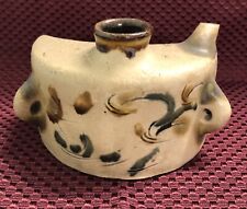 Dachibin Sake Hip Flask Awamori Okinawan Pottery Japanese Ceramic VTG Tokkuri picture
