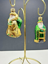 2 - Patricia Breen Mini  Christmas Ornaments SANTA FOR ANTHONY & JORDAN SANTA picture