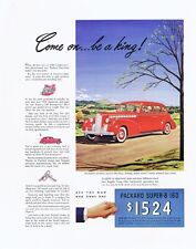 1940 Vintage PACKARD SUPER 8 160 SEDAN AUTOMOBILE 11x14 Original Ad ANTIQUE CARS picture