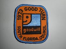 Vintage 70s BSA Boy Scout Goodwill Good Turn South Florida Council Patch 3