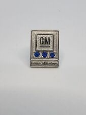 GM General Motors Blue Sapphire 1/10 10K Gold Employee Service Award Pin Tie Tac picture