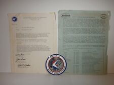1971 NASA Apollo 15 Crew Internal Employee Document, Mission Objectives, Decal picture