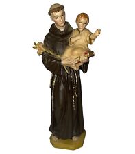 Vintage Pasquini St. Anthony with Baby Jesus Hand Painted Figure Made in Italy picture